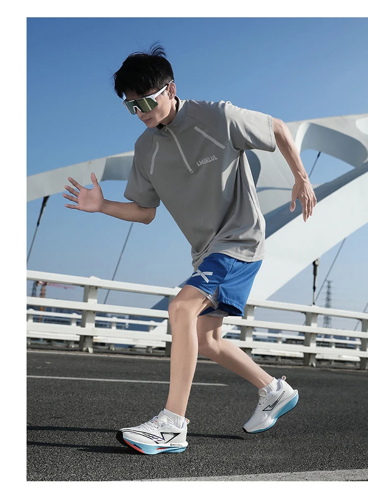 Carbon Plate Running Shoes Breathable Sport Sneakers