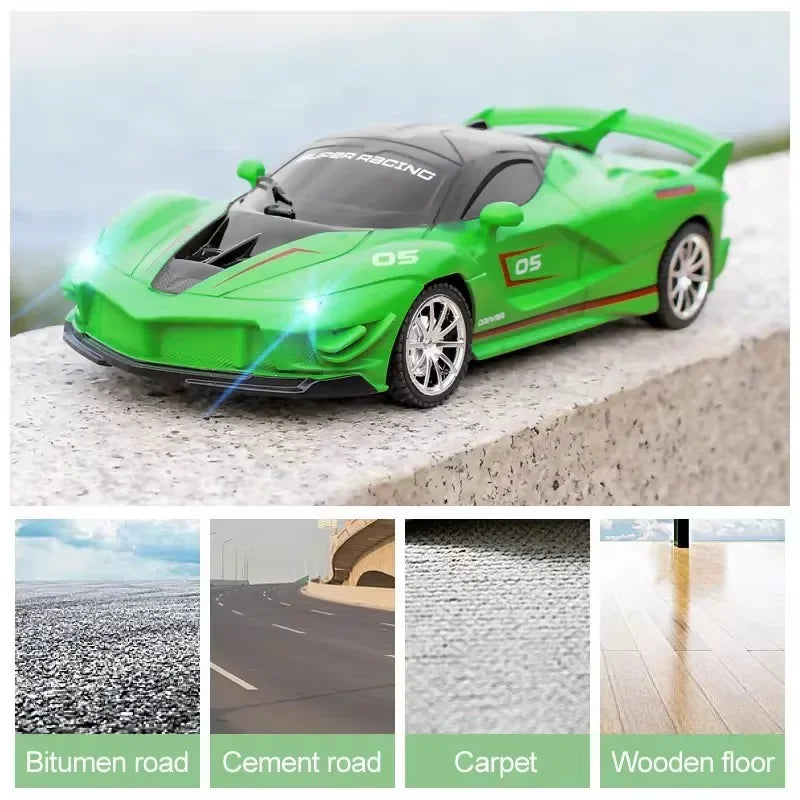 1:18 RC Sports Car 2.4G Remote Control LED Toy