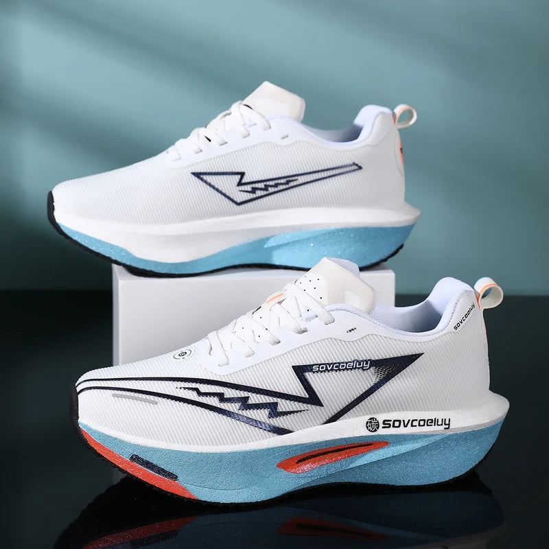 Carbon Plate Running Shoes Breathable Sport Sneakers