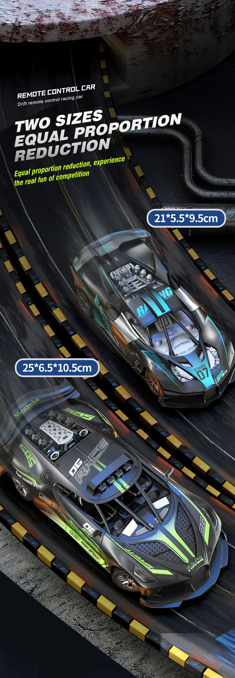 4CH RC High-Speed Drift Electric Sport Car Toy