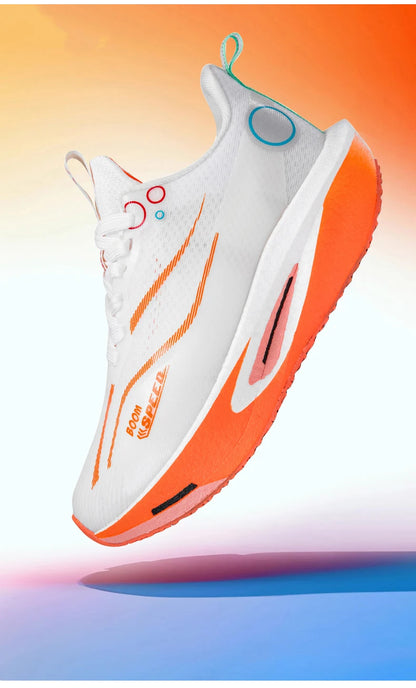 Carbon Plate Running Shoes Breathable Non-Slip Sport Sneakers