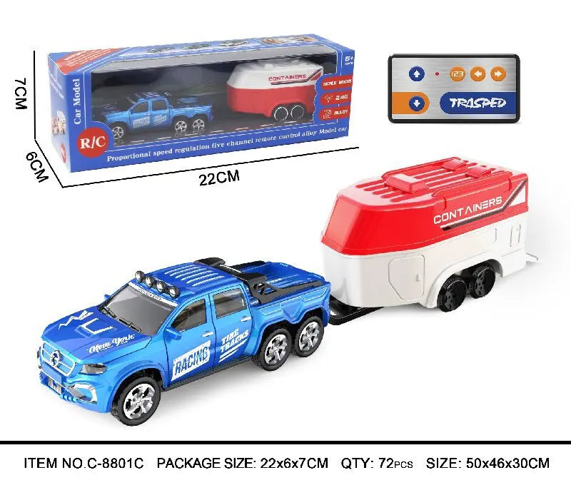 1:64 Mini RC Car Alloy 5-Channel Desktop Toy Vehicle