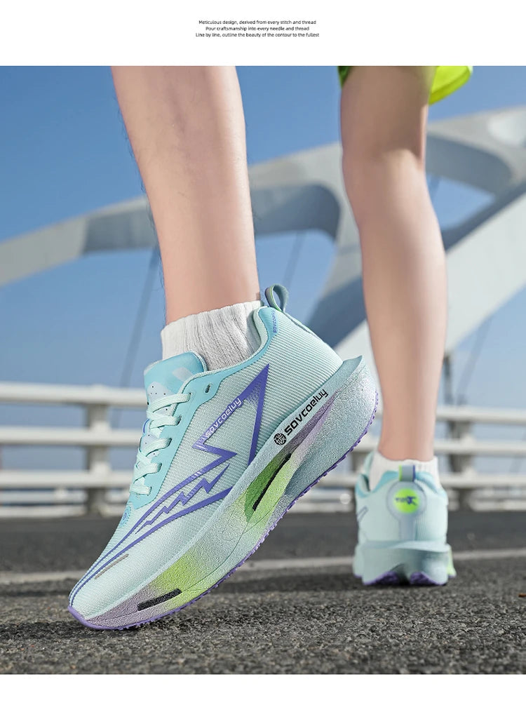 Carbon Plate Running Shoes Breathable Sport Sneakers