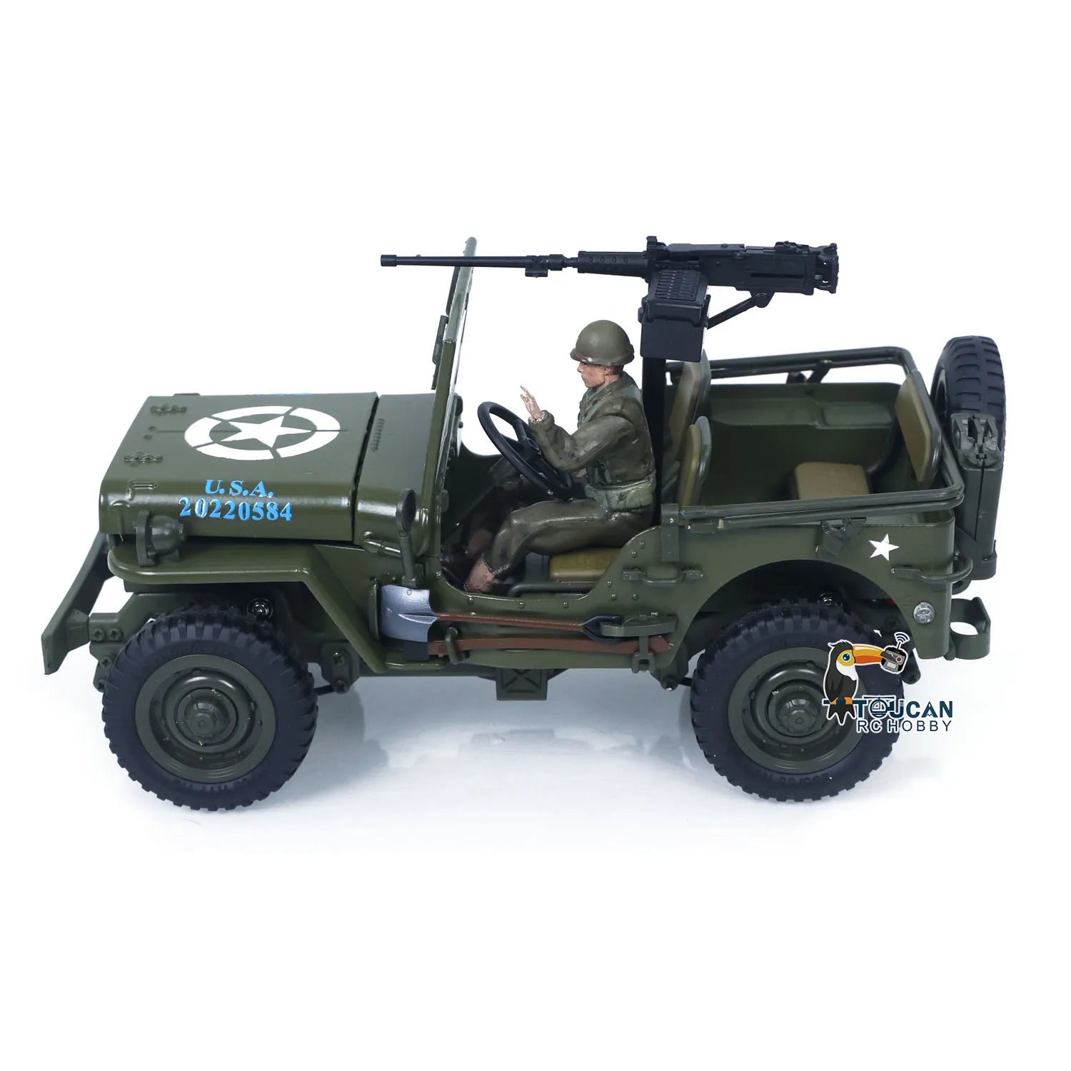 1/16 RC Off-Road 4x4 Military Truck Electric Toy