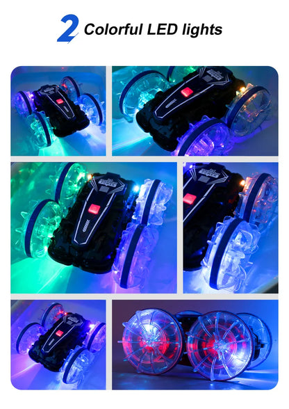 Amphibious RC Car Waterproof 360° Flip Stunt Toy