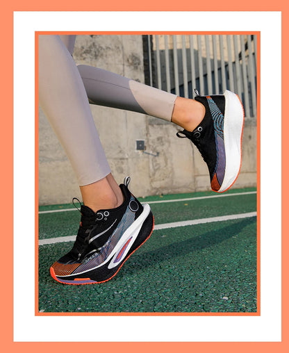 Carbon Plate Running Shoes Breathable Non-Slip Sport Sneakers