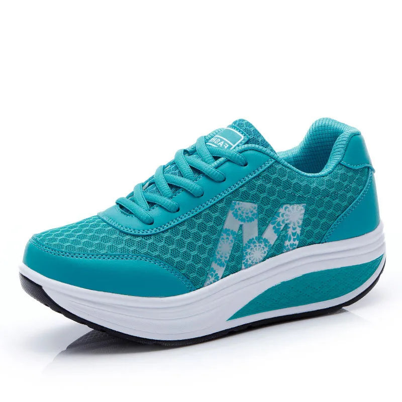 Women’s Platform Running Shoes Breathable Mesh