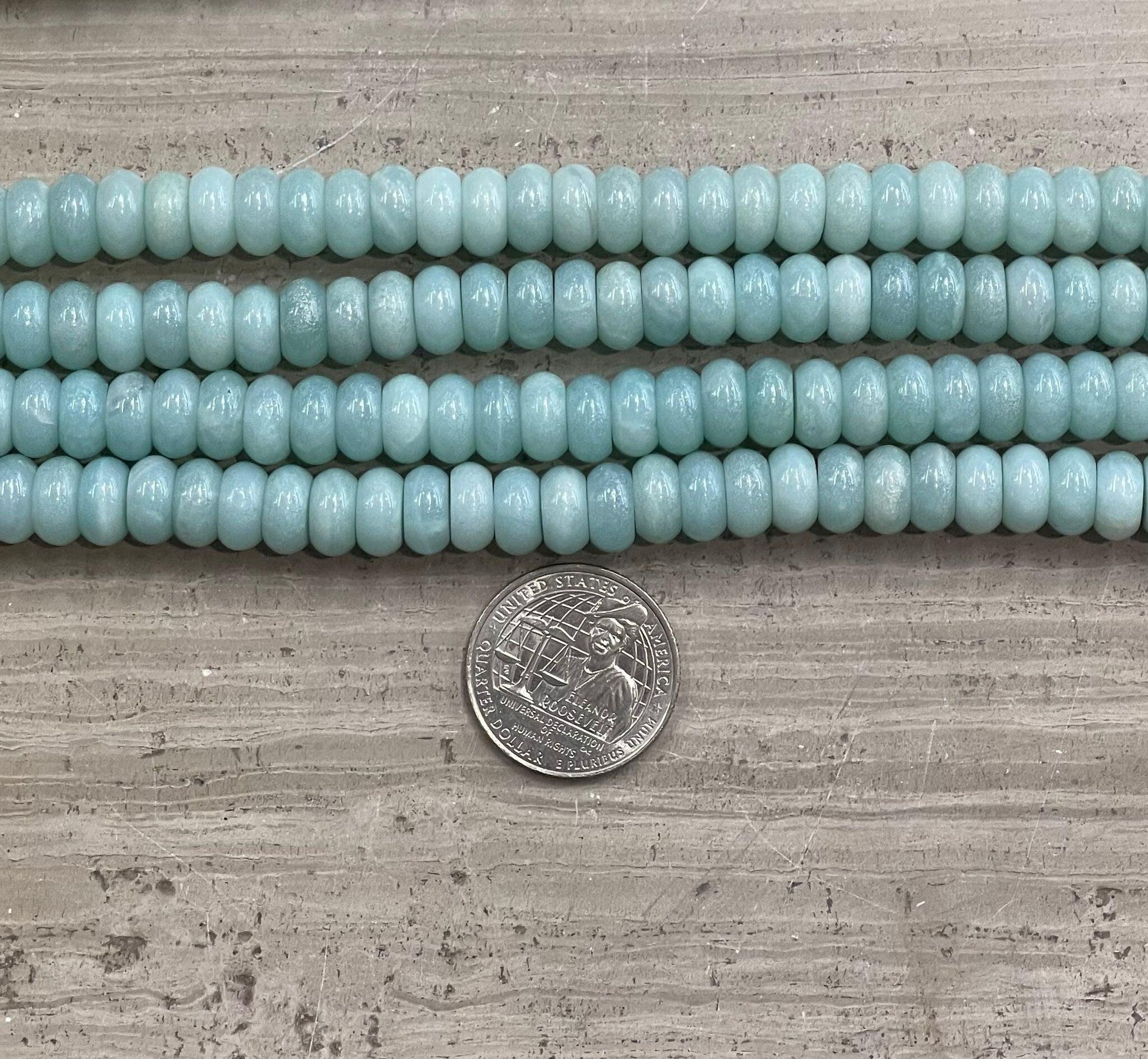 Amazonite Rondelle A Grade 10mm-1